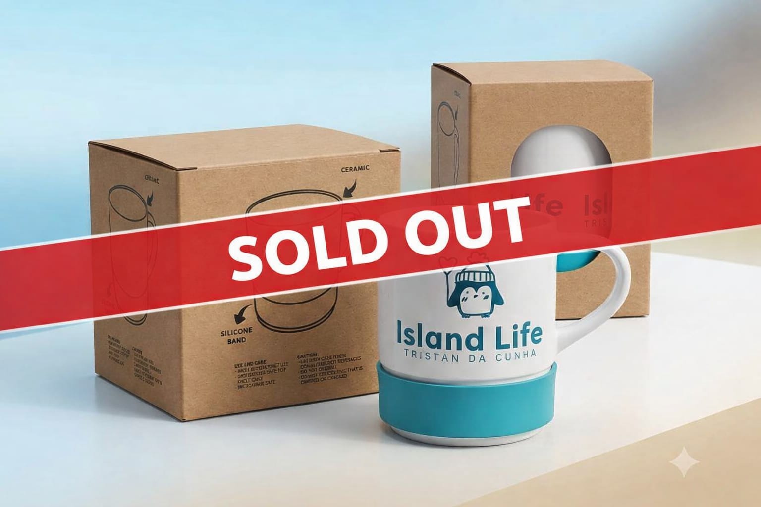 Island life -Penguin mug